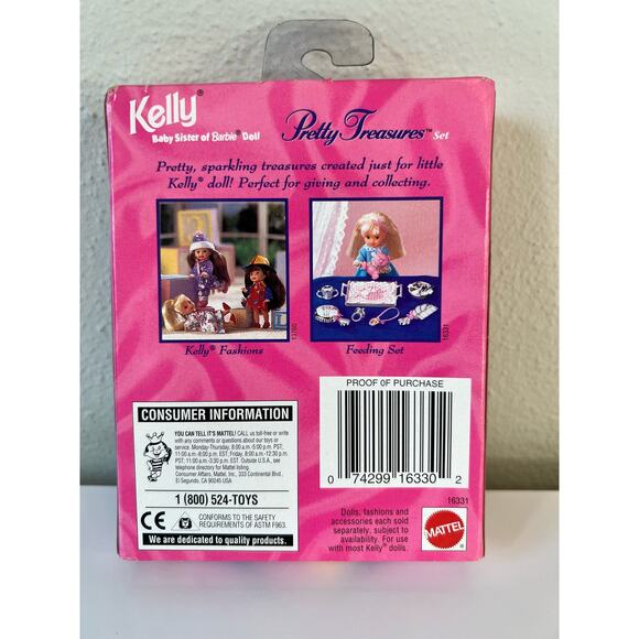 1996 Kelly Pretty Treasures Feeding Set #16331 Barbie Baby Accessories - Picture 2 of 6